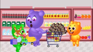 Gummy Bear Baby Crying Kidnapped and Extorted   Surprise Eggs & Play Doh Nursery Rhymes