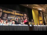 Carl Frampton press conference Santa Cruz Frampton - esnews boxing