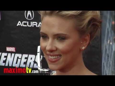 Scarlett Johansson BLACK WIDOW at The Avengers Premiere Arrivals