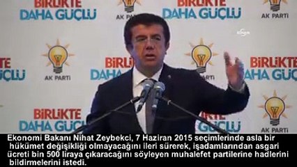 Asgari ücreti 1500 liraya çıkarmak isteyen muhalefete haddini bildirin