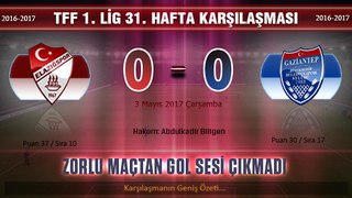 Elazığspor 0-0 Gaziantep Büyükşehir Belediyespor Geniş Özet