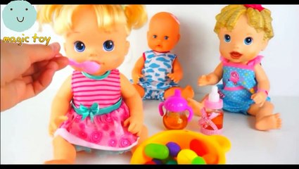 Barbie baby Potty Time& Barbie baby dolls eat gummy
