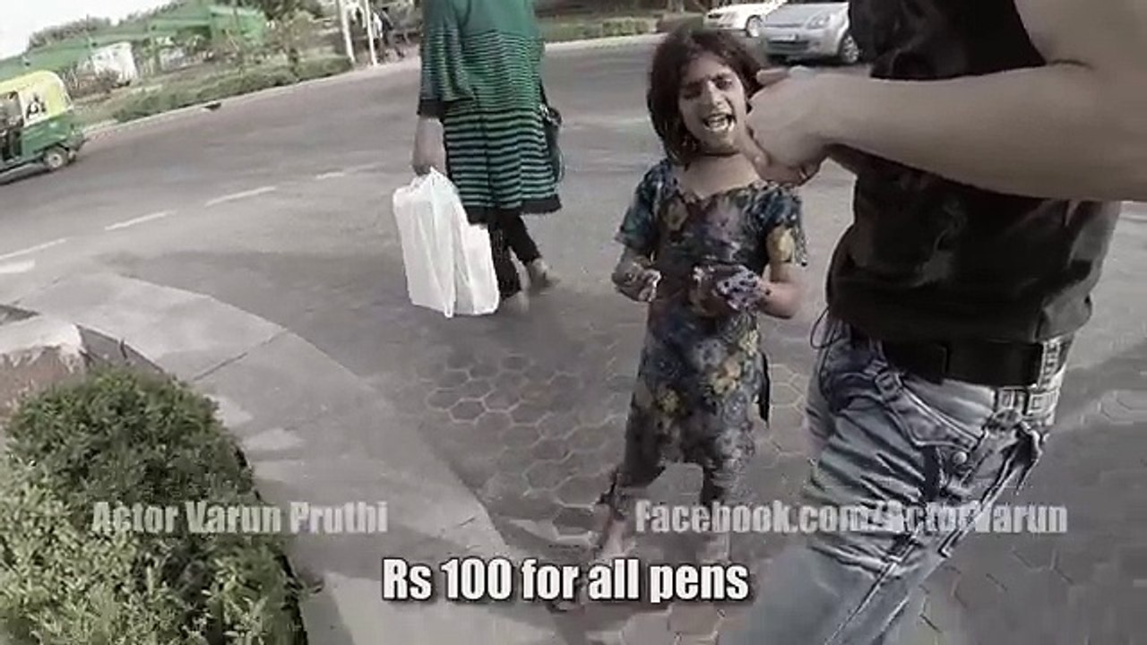 Honesty of Orphan little girl trying to sell pens on street will leave you Speec