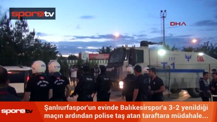 Polise taş atan gruba müdahale edildi!