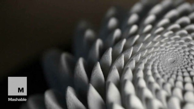 These moving 3-D printed sculptures are actually optical illusions