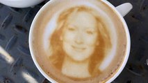 Turn selfies into latte art with this magical machine