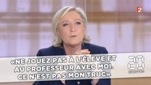 Marine Le Pen: «Ne jouez pas à l'élève et au professeur avec moi. Ce n'est pas mon truc»