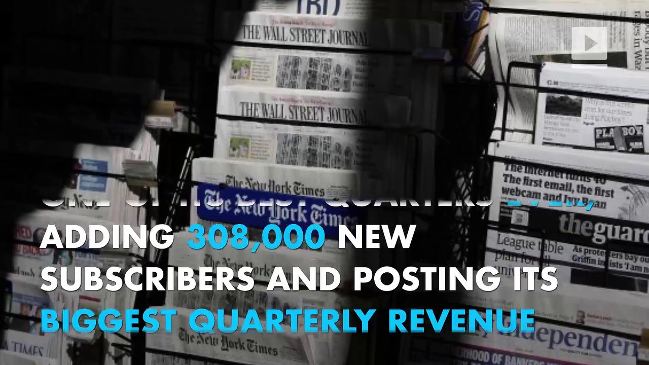 The New York Times added more than 300,000 subscribers Q1