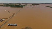 Flooding Closes Highway in Datto, Arkansas