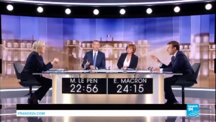 Emmanuel Macron to Marine Le Pen: "you're going to terrorize people!"