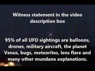Συγκλονιστικό βίντεο με UFO να λαμπιρίζει πάνω από την Αγγλία!