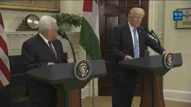 Trump ve posible la paz entre israelíes y palestinos porque hay voluntad