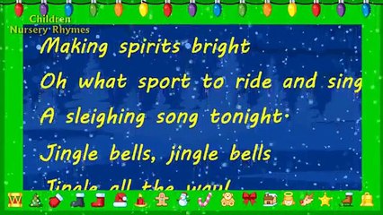 Jingle Bells Song with Lyrics  Christmas Songs for Children  Nursery Rhymes with Lyrics