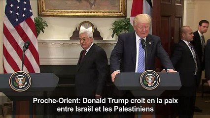 Trump croit en la paix entre Israël et les Palestiniens