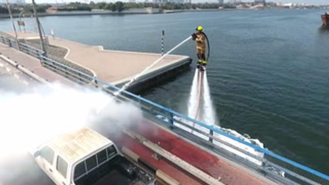 Firefighters in Dubai are using jetpacks to put out fires