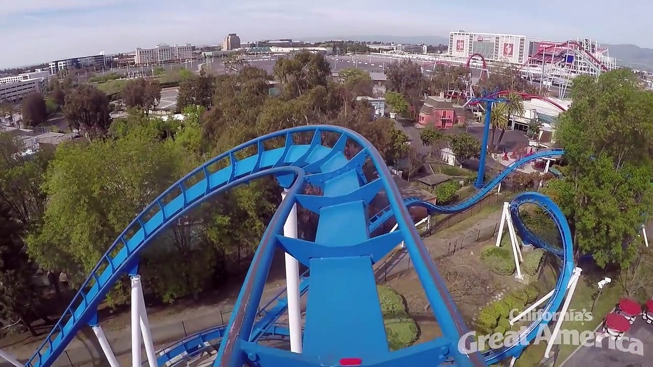 Patriot New Roller Coaster Front Seat POV Californias Great America #rollercoaster #rollercoasterpov