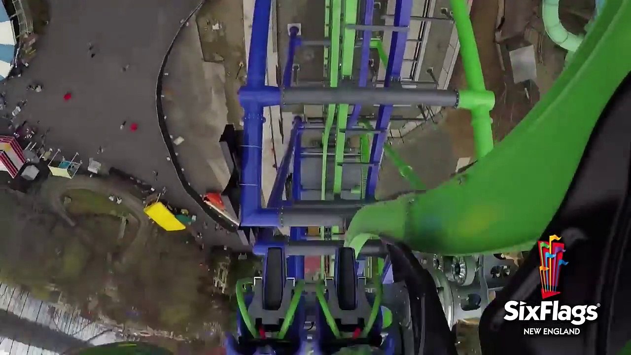 The Joker Roller Coaster POV Six Flags New England New for 2017 #RollerCoaster