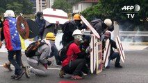 Fuertes choques en nueva protesta en Venezuela