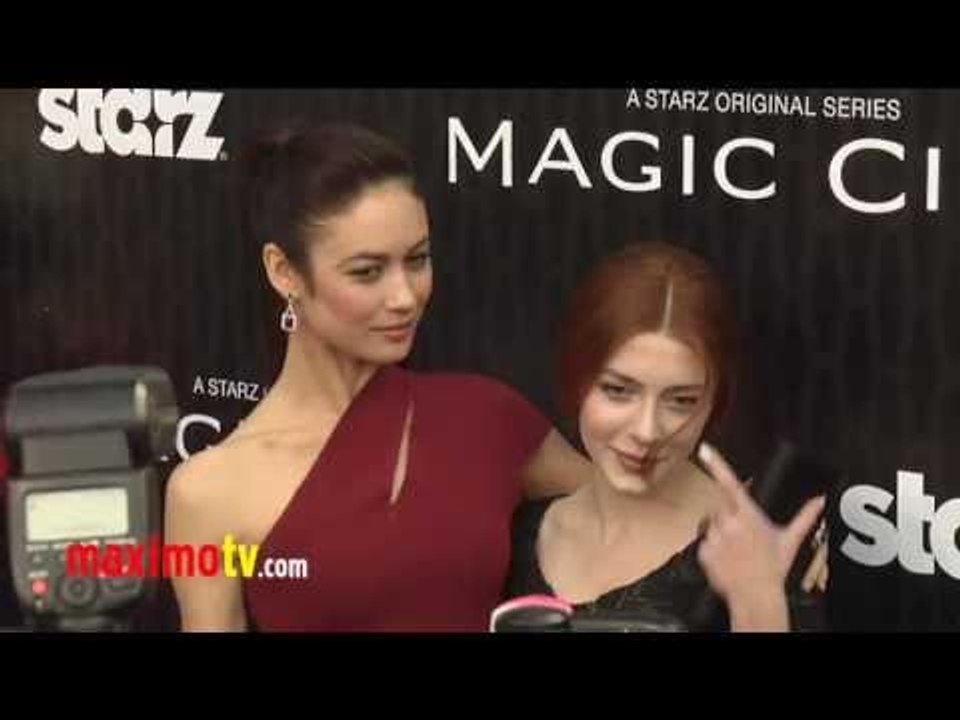 Olga Kurylenko and Elena Satine STARZ "Magic City" Los Angeles Premiere