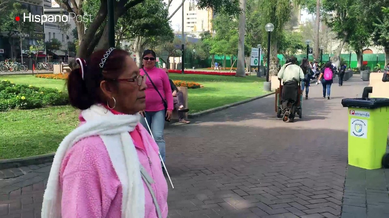 Masajista ciega en Perú