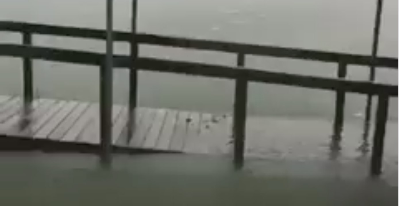 Storm Brings Severe Flooding to Junior High School in Buna, Texas