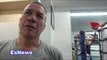 trainer shows how chavez jr moves  vs how canelo moves picks winner EsNews Boxing