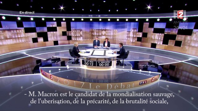 Débat présidentielle 2017 : les temps forts de l'affrontement Macron-Le Pen