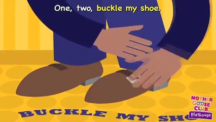 One, Two, Buckle My Shoe Animated  Mother Goose Club Playhouse Kids Song