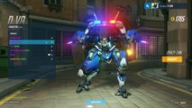 Overwatch: The Sirens on Officer D'va flash when using the party time emote