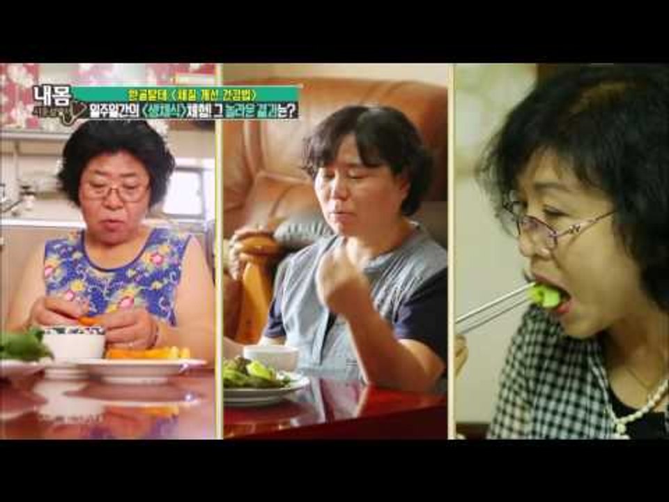 일주일 간의 생채식 제한! 그 놀라운 결과는? [내 몸 사용설명서] 111회 2016...