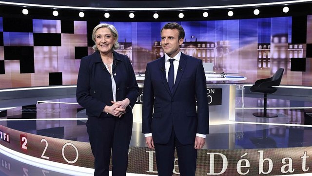 Франція: Макрон і Ле Пен зійшлися у запальних теледебатах перед другим туром виборів