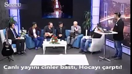 Canlı yayında cin çarpması