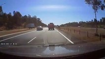 Truck Driver  Almost crashes into me on motorway BADSYDNEY