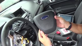 Ford Fiesta Driver Airbag Removal and Replacement Steering Wheel 2011 2012 2013 2014 2015 2016
