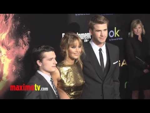 The Hunger Games Premiere Jennifer Lawrence, Liam Hemsworth, Miley Cyrus