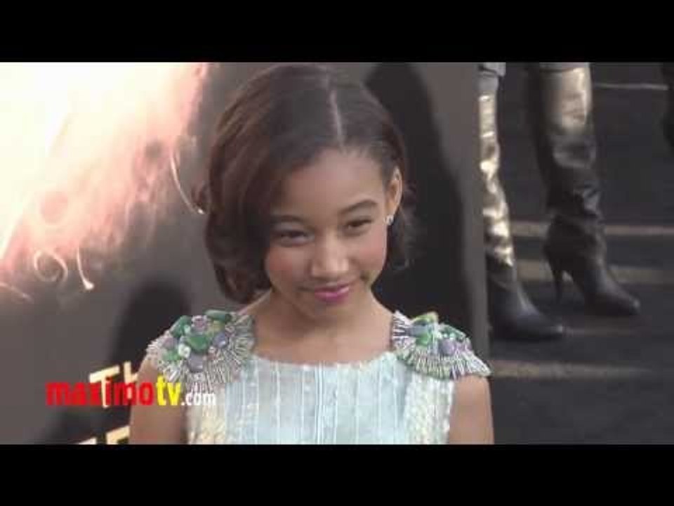 Amandla Stenberg at "The Hunger Games" Premiere Arrivals