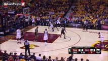 LeBorn James Drains Two Threes in a Row - Raptors vs Cavaliers - Game 2 - 2017 NBA Playoffs - YouTube