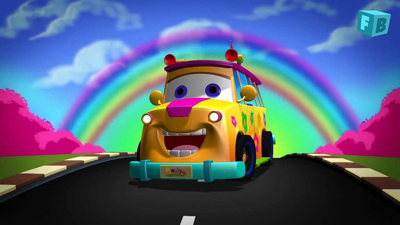 The Wheels On The Bus Go Round And Round _ Children English Nursery Rhymes _ 3D