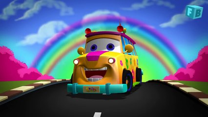 The Wheels On The Bus Go Round And Round _ Children English Nursery Rhymes _ 3D