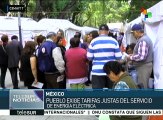 Pueblo mexicano exige tarifas justas del servicio de energía eléctrica