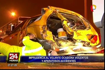 Irresponsabilidad al volante ocasiona aparatosos accidentes