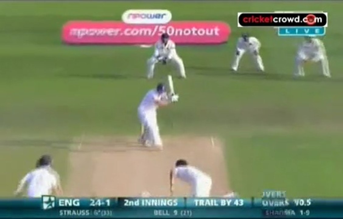 E I 2nd Npower Test, Trent Bridge, 2nd Day Clip0-1