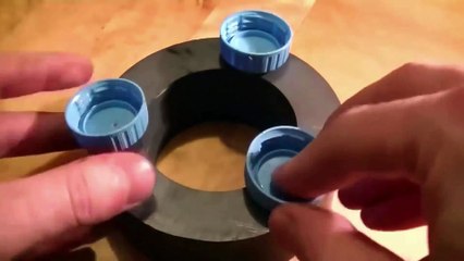 Este experimento se puede lograr usando solamente dos imanes como material principal.