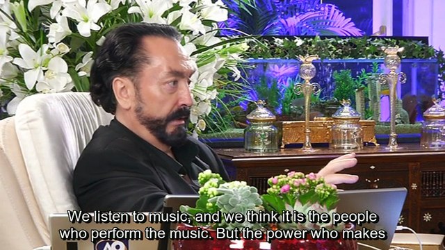 God is the actual artist who makes musicians perform their music and makes us love it