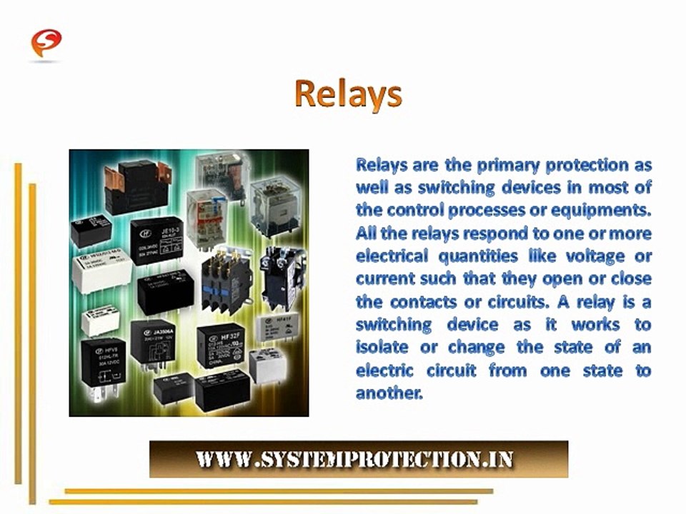 Information about Electrical Relays | Different Relays