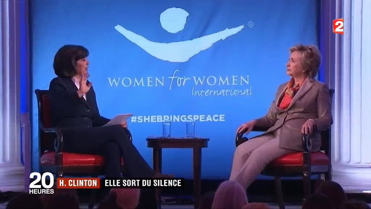 Hillary Clinton sort de son silence et estime qu'on lui a volé l'élection - Regardez