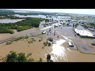 Drone Footage Shows Severe Flooding in Pocahontas From Rising Black River