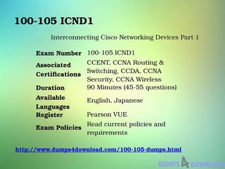 100-105 Practice Exam Updated 2017 - 100-105 Dumps