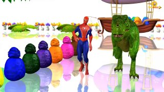 Learn Colors with Colors Animals Finger Family | Dinosaurs Gorilla Lion Finger Family Nursery Rhymes