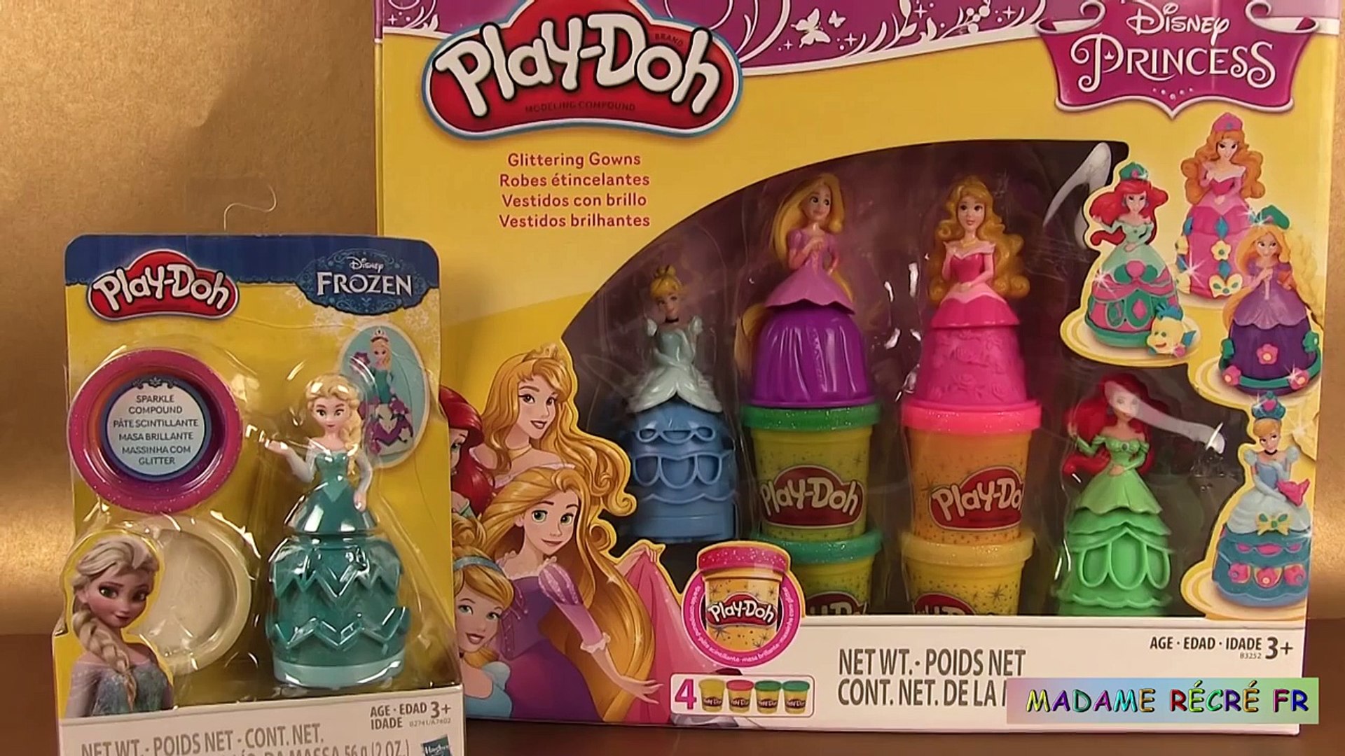 Play Doh Princesses Disney Robes étincelantes Pâte à modeler Play Doh  Sparkle Glittering Gowns - video Dailymotion